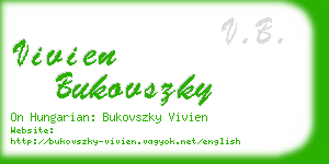 vivien bukovszky business card